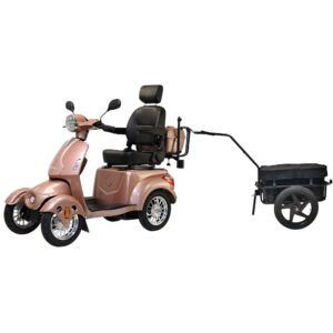 Elektrický štvorkolesový vozík inSPORTline Antun s ťažným rámom a prívesom ružová Elektrický štvorkolesový vozík inSPORTline Antun s ťažným rámom a prívesom ružová