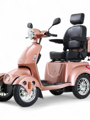 Elektrický štvorkolesový vozík inSPORTline Antun s ťažným rámom ružová Elektrický štvorkolesový vozík inSPORTline Antun s ťažným rámom ružová