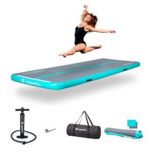 Airtrack inSPORTline Airstunt 300x100x10 cm šedý s ručnou pumpou Airtrack inSPORTline Airstunt 300x100x10 cm šedý s ručnou pumpou