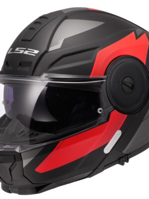 Výklopná moto prilba LS2 FF902 Scope II Duria Black Red 3XL (65-66)