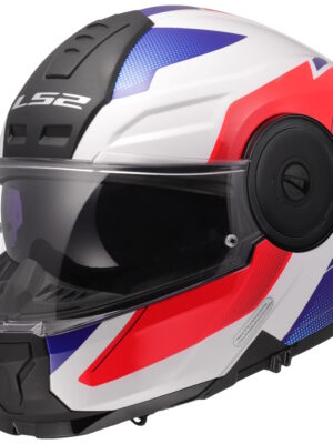 Výklopná moto prilba LS2 FF902 Scope II Duria White Blue Red 3XL (65-66)