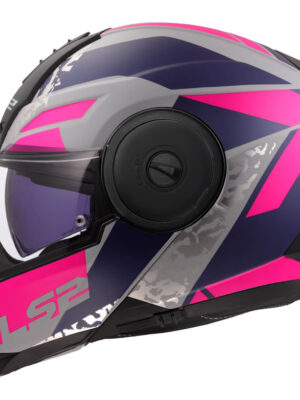 Výklopná moto prilba LS2 FF902 Scope II Oxyd Grey Blue Purple 3XL (65-66)