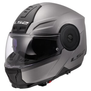Výklopná moto prilba LS2 FF902 Scope II Solid Matt Titanium 3XL (65-66)