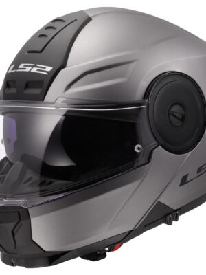 Výklopná moto prilba LS2 FF902 Scope II Solid Matt Titanium 3XL (65-66)