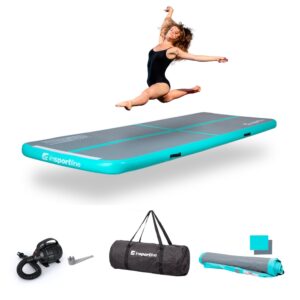 Airtrack inSPORTline Airstunt 300x100x10 cm šedý s elektrickou pumpou Airtrack inSPORTline Airstunt 300x100x10 cm šedý s elektrickou pumpou