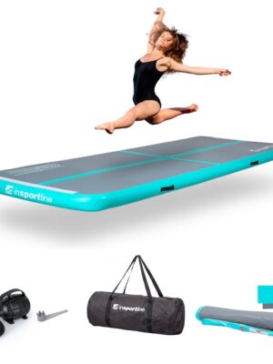 Airtrack inSPORTline Airstunt 300x100x10 cm šedý s elektrickou pumpou Airtrack inSPORTline Airstunt 300x100x10 cm šedý s elektrickou pumpou