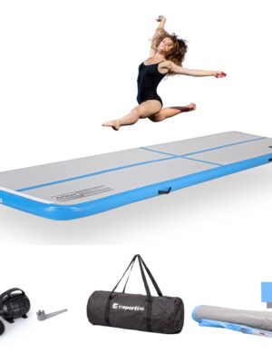 Airtrack inSPORTline Airstunt 400x100x10 cm biely s elektrickou pumpou Airtrack inSPORTline Airstunt 400x100x10 cm biely s elektrickou pumpou