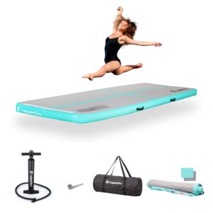 Airtrack inSPORTline Airstunt 300x100x10 cm biely s ručnou pumpou Airtrack inSPORTline Airstunt 300x100x10 cm biely s ručnou pumpou