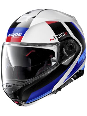 Nolan N100-5 Hilltop N-Com P/J Metal White-Blue - 3XL (65) Nolan N100-5 Hilltop N-Com P/J Metal White-Blue - 3XL (65)