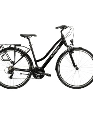 Kross Trans 1.0 28" 2025 čierna / šedá / strieborná / lesk - L (19"