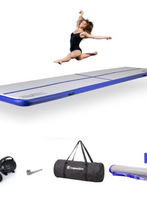 Airtrack inSPORTline Airstunt 500x100x10 cm biely s elektrickou pumpou