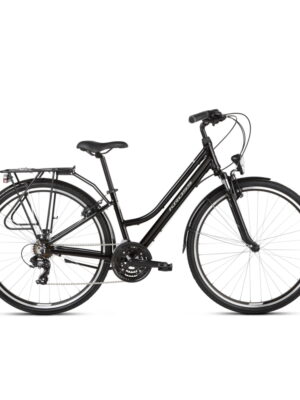 Dámsky trekingový bicykel Kross Trans 1.0 28" SR - model 2021 čierna/šedá (nová) - S (15") Dámsky trekingový bicykel Kross Trans 1.0 28" SR - model 2021 čierna/šedá (nová) - S (15")
