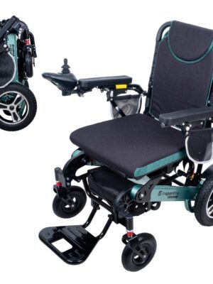 Elektrický invalidný vozík inSPORTline Hawkie Basic II 500W zelená