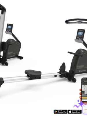 Veslovací trenažér inSPORTline RW60 čierna