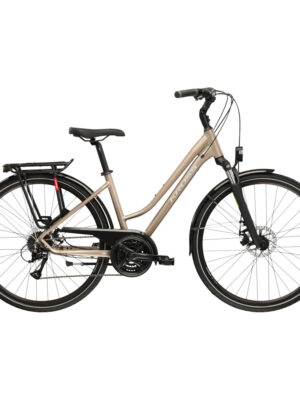 Dámsky trekingový bicykel Kross Trans 3.0 28" - model 2026 hnedá / strieborná / matný - L (19"