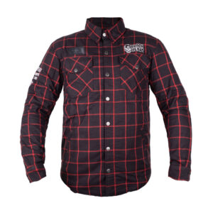 Moto košeľa W-TEC Black Heart Rattlesneak čierna s červeným pruhom - 5XL Moto košeľa W-TEC Black Heart Rattlesneak čierna s červeným pruhom - 5XL