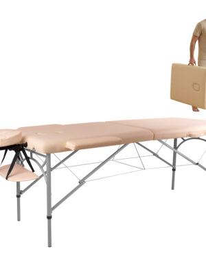 Masážne lehátko inSPORTline Tamati 186x70x63-90 cm 2-dielne hliníkové krémovo biela Masážne lehátko inSPORTline Tamati 186x70x63-90 cm 2-dielne hliníkové krémovo biela