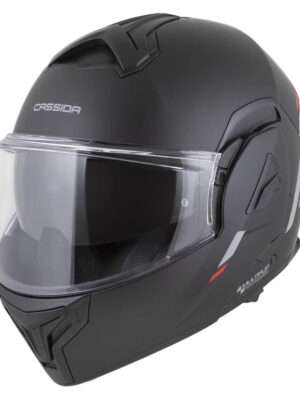 Preklápacia prilba Cassida MultiFlip Solid P/J čierna matná/červená/šedá - XXL (63-64) Preklápacia prilba Cassida MultiFlip Solid P/J čierna matná/červená/šedá - XXL (63-64)