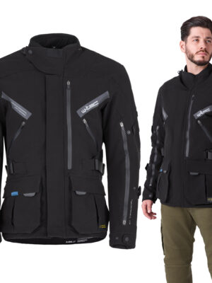 Moto bunda W-TEC Nykolas čierna - 6XL