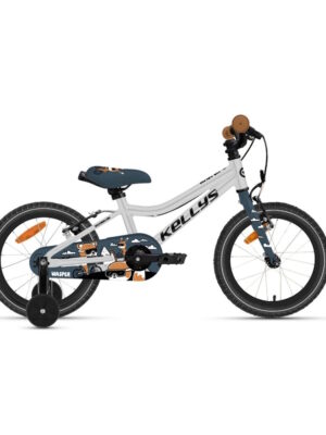Detský bicykel KELLYS Wasper Neo 16" 10.0 Silver Grey - 9" (100-110 cm)