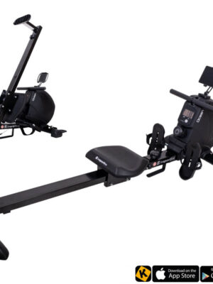 Veslovací trenažér inSPORTline  Ocean čierna