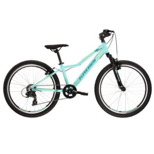 Juniorský dievčenský bicykel Kross LEA JR 1.0 24" - model 2022 akvamarín/zelená/mätová - S (12" Juniorský dievčenský bicykel Kross LEA JR 1.0 24" - model 2022 akvamarín/zelená/mätová - S (12"