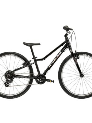 Ultra ľahký detský bicykel Kross Liftie 24" - model 2026 čierna/strieborná/lesk - 11" (130-150 cm)