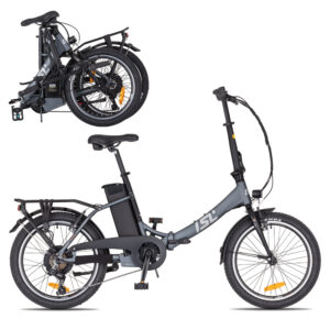Skladací elektrobicykel inSPORTline ISL Felior 468 Wh 20" - model 2026 Titanium Grey - 15" (156-183 cm)