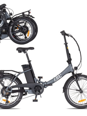 Skladací elektrobicykel inSPORTline ISL Felior 468 Wh 20" - model 2026 Titanium Grey - 15" (156-183 cm)