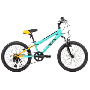 Odľahčený detský bicykel Olpran Agilis ALU 20" - model 2026 svetlo zelená/oranžová/čierna - 13" (125-145 cm)