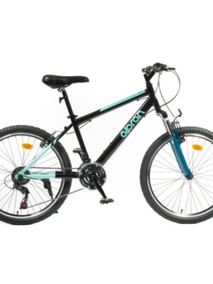 Odľahčený juniorský bicykel Olpran Helix ALU 24" - model 2026 čierna/morská zelená - 15" (135-155 cm) Odľahčený juniorský bicykel Olpran Helix ALU 24" - model 2026 čierna/morská zelená - 15" (135-155 cm)