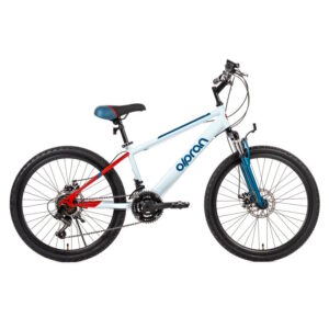 Odľahčený juniorský bicykel Olpran Gryllus ALU 24" - model 2026 červená/biela - 15" (135-155 cm)