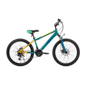 Odľahčený juniorský bicykel Olpran Gryllus ALU 24" - model 2026 žltá/zelená - 15" (135-155 cm)