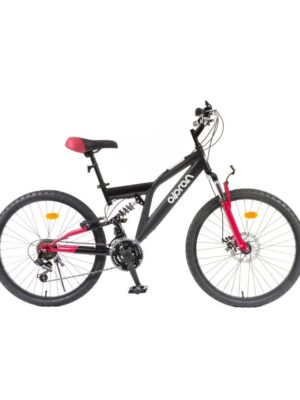 Odľahčený juniorský celoodpružený bicykel Olpran Culex ALU 24" - model 2026 čierna/červená - 15" (150-165 cm) Odľahčený juniorský celoodpružený bicykel Olpran Culex ALU 24" - model 2026 čierna/červená - 15" (150-165 cm)