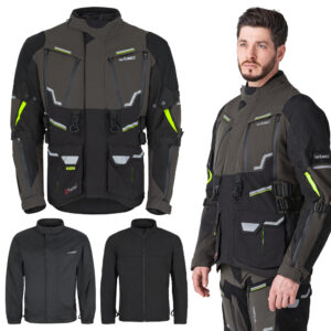 Moto bunda W-TEC Daimick čierno-šedá - 6XL