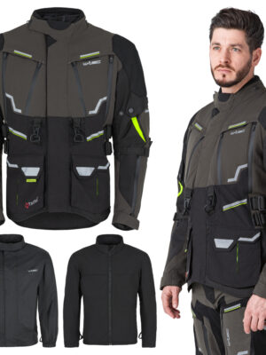 Moto bunda W-TEC Daimick čierno-šedá - 6XL