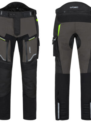 Moto nohavice W-TEC Daimick čierno-šedá - XL rozšírená