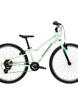Ultra ľahký detský bicykel Kross Liftie 24" - model 2026 mätová / čierna / lesk - 11" (130-150 cm)