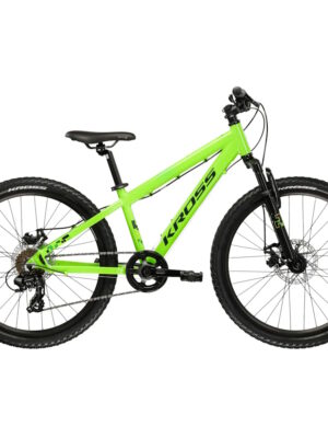 Juniorský bicykel Kross Dust JR 1.0 DSC 24" - model 2026 zelená/zelená/lesk - S (12"