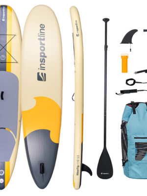 Paddleboard s príslušenstvom inSPORTline WaveTrip 11'6" G3 žltá