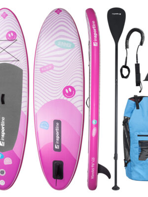 Paddleboard s príslušenstvom inSPORTline Wavelet 9'6" ružová