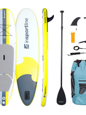 Paddleboard s príslušenstvom inSPORTline WaveTrip 10'6" G3 žltá
