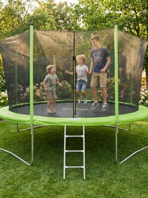 Trampolína s ochrannou sieťou a schodmi inSPORTline Irbiso 427 cm Trampolína s ochrannou sieťou a schodmi inSPORTline Irbiso 427 cm