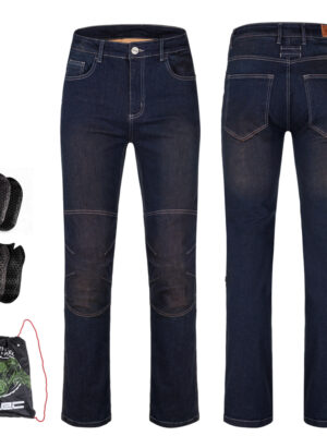 Moto jeansy W-TEC Pawted s nepremokavou membránou tmavo modrá - 6XL
