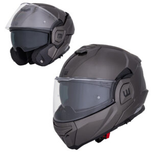 Preklápacia moto prilba W-TEC Zoroz P/J Matt Black-Fluo Pink - XS (53-54)