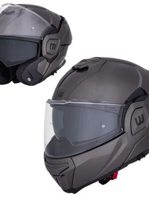 Preklápacia moto prilba W-TEC Zoroz P/J Matt Black-Fluo Pink - L (59-60)