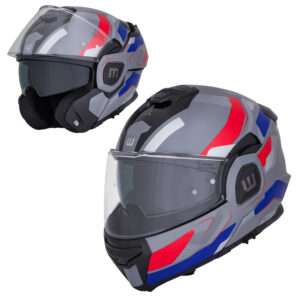 Preklápacia moto prilba W-TEC Zoroz P/J Glossy Tricolor - XXL (63)