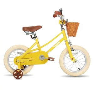 Detský bicykel Joystar Retro 14" s košíkom • 92-120 cm žltá Detský bicykel Joystar Retro 14" s košíkom • 92-120 cm žltá