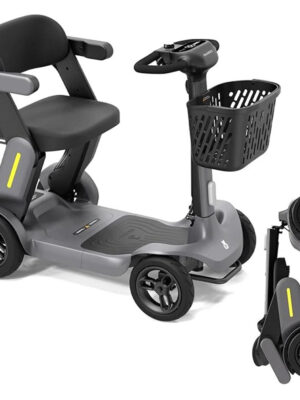 Elektrický štvorkolesový vozík inSPORTline Clis • 10km/h • až 40km dojazd šedá