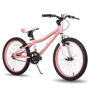 Juniorský horský bicykel Hiland Climber Rigid 20" • 120-145 cm ružová - 11" (125-150 cm) Juniorský horský bicykel Hiland Climber Rigid 20" • 120-145 cm ružová - 11" (125-150 cm)